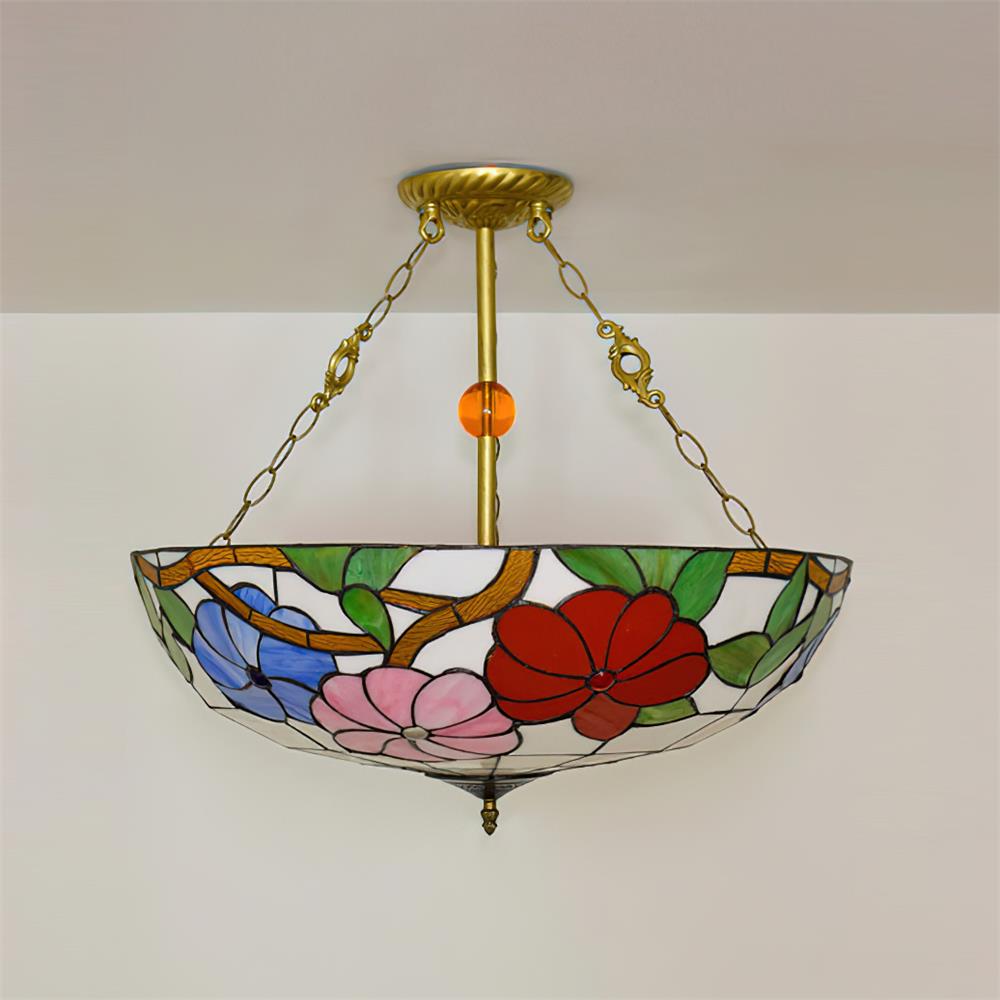 Tiffany Chandelier Bowl-shaped - Letslighting