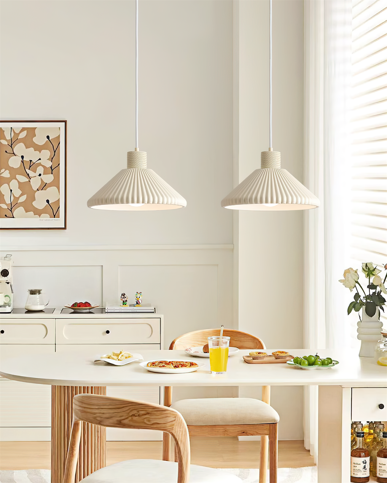 Surora Pendant Lamp Pleated - Letslighting
