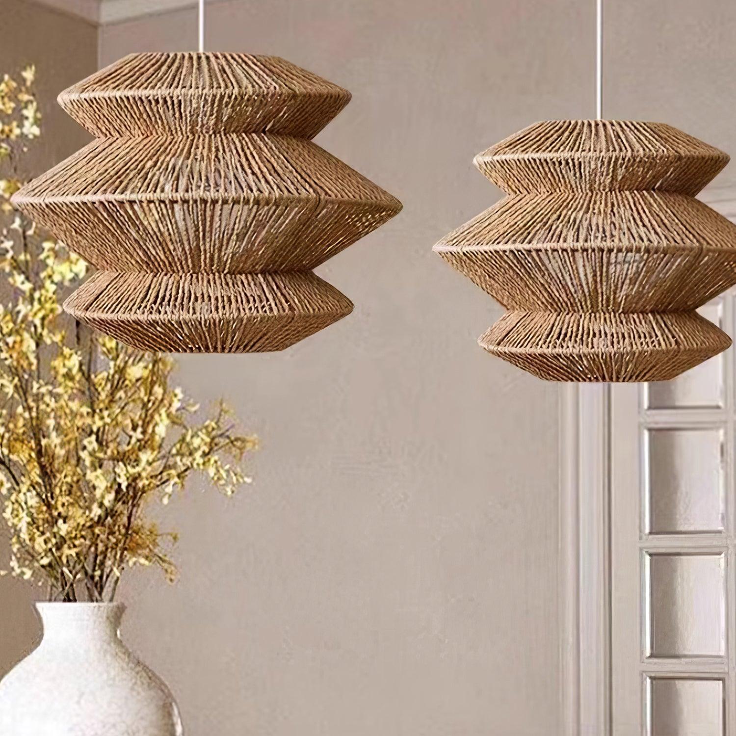 Suru Pendant Lamp Woven Island Organic - Letslighting