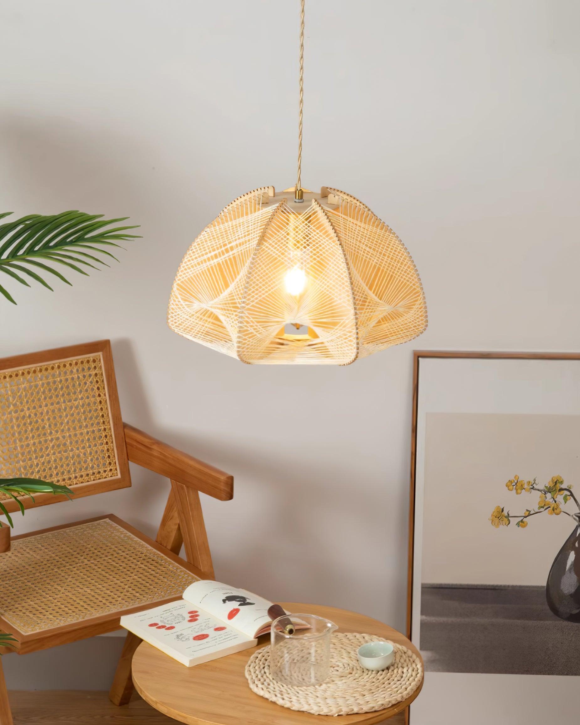 Surya Handwoven Dome Pendant Lamp - Letslighting