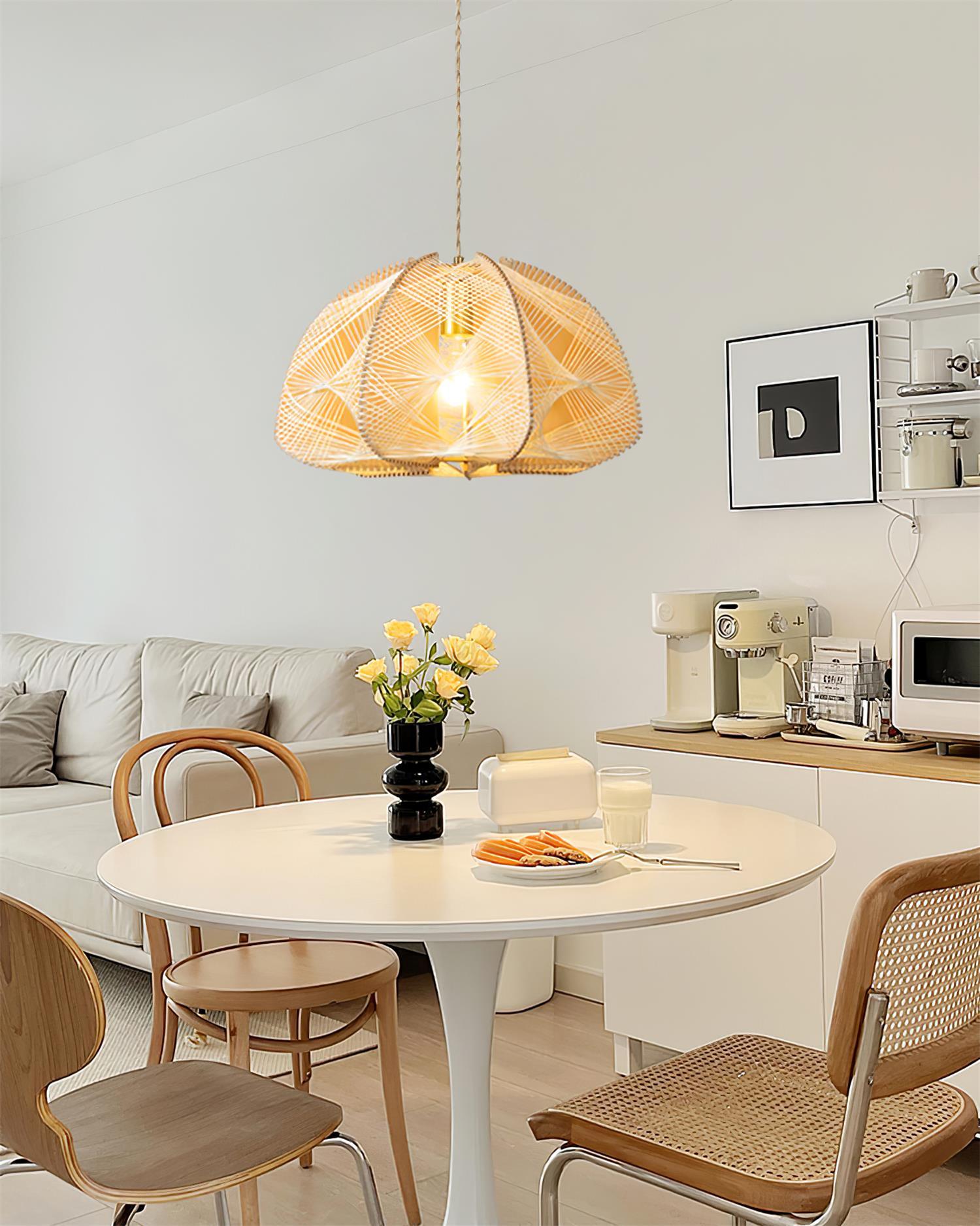 Surya Handwoven Dome Pendant Lamp - Letslighting