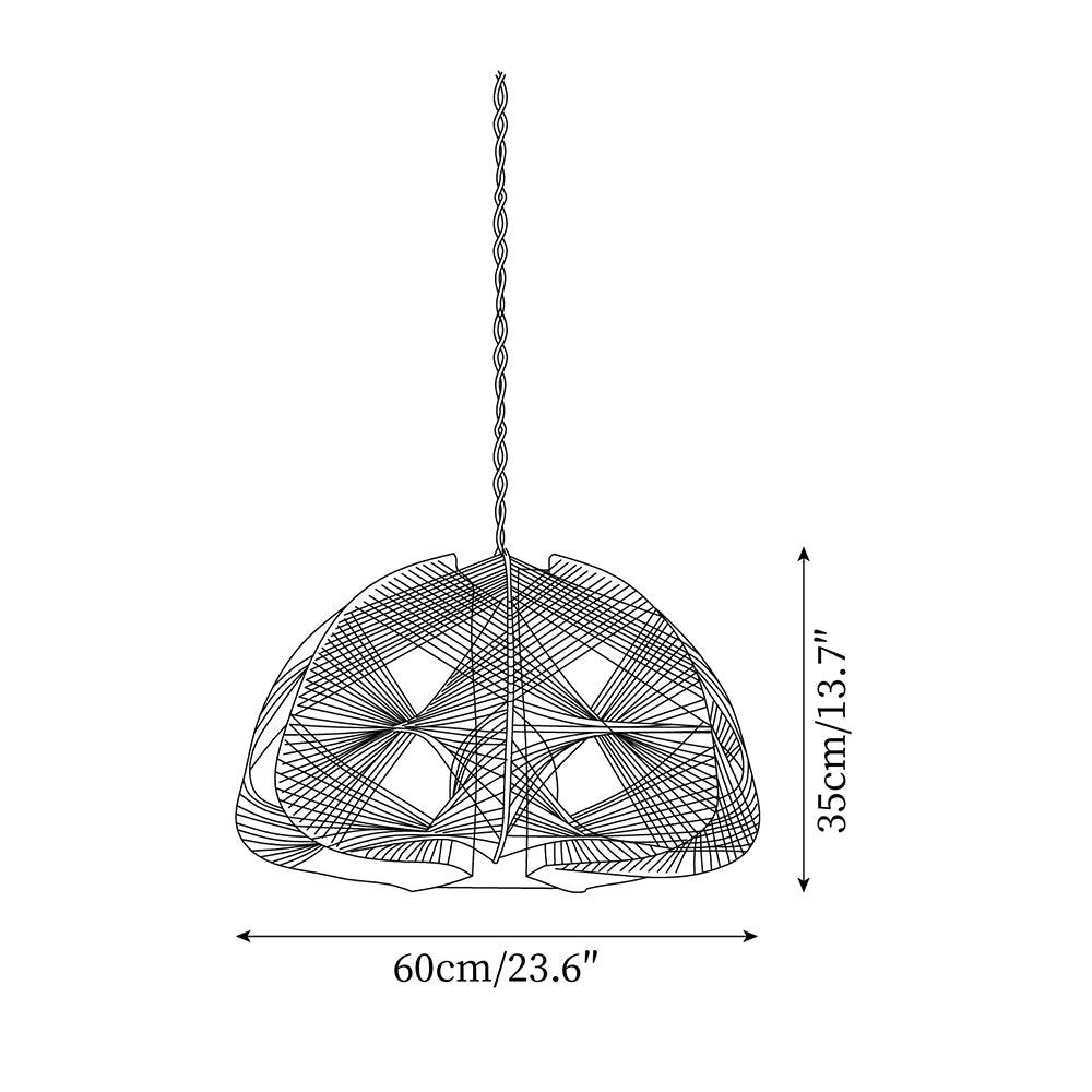 Surya Handwoven Dome Pendant Lamp - Letslighting