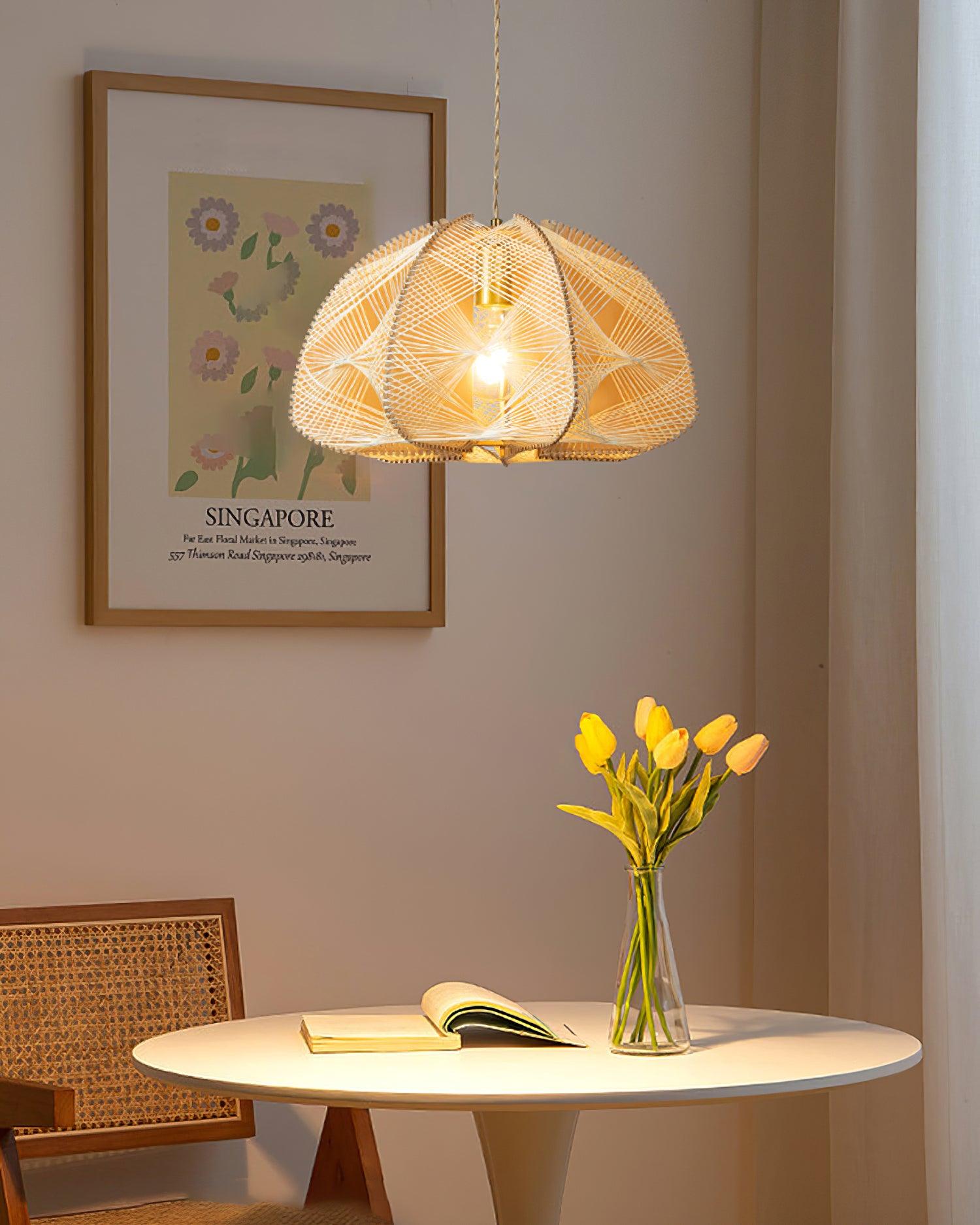 Surya Handwoven Dome Pendant Lamp - Letslighting