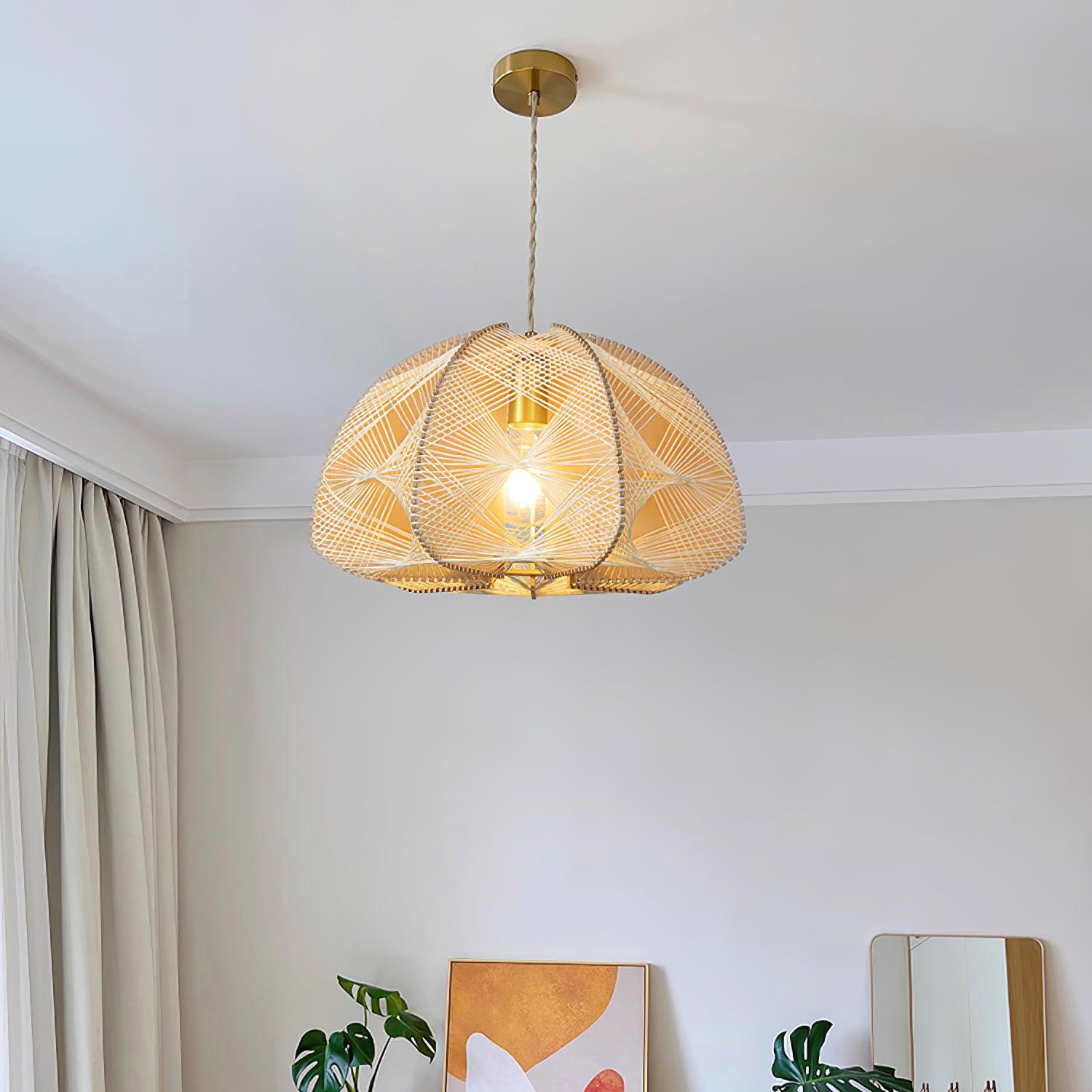 Surya Handwoven Dome Pendant Lamp - Letslighting