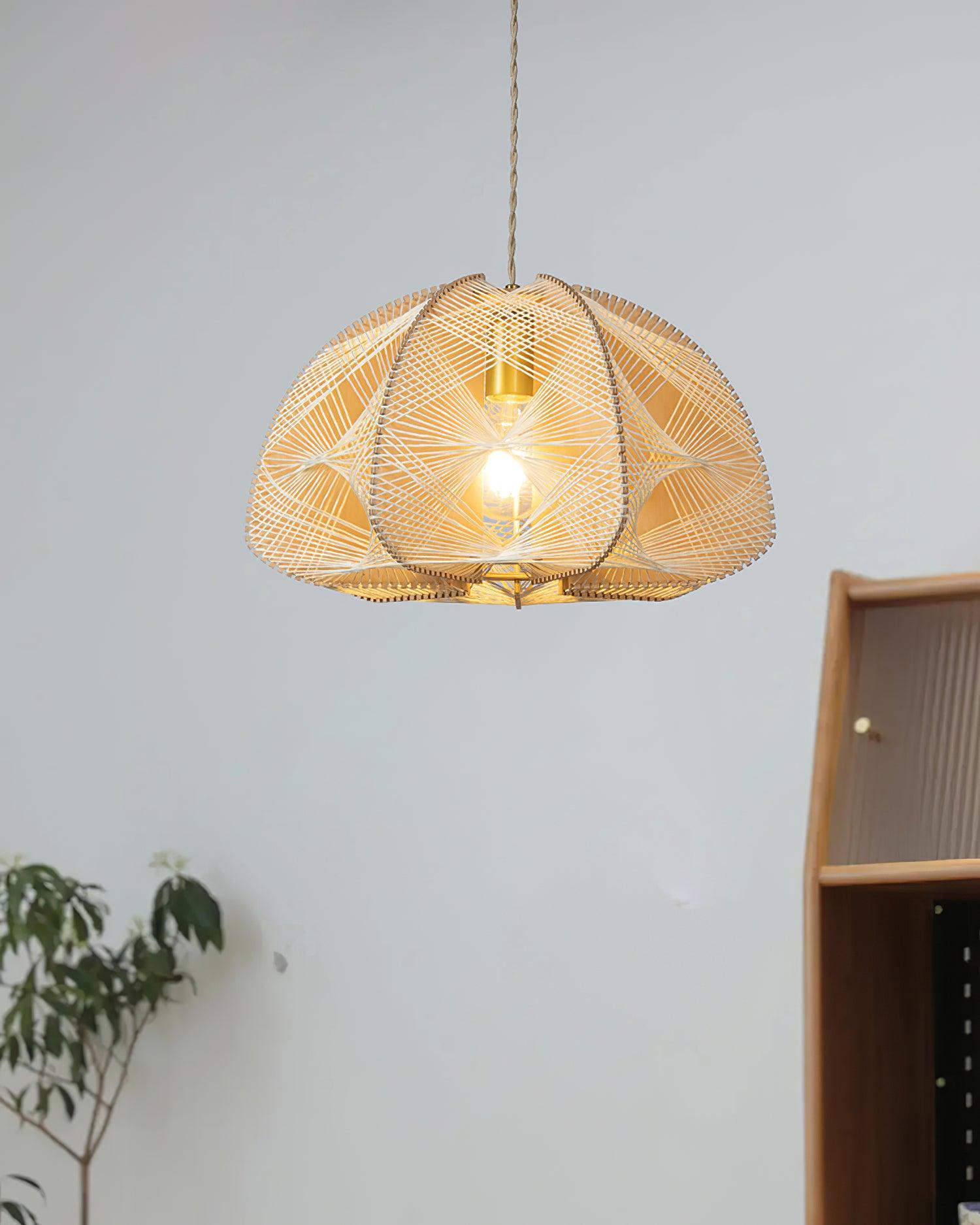 Surya Handwoven Dome Pendant Lamp - Letslighting