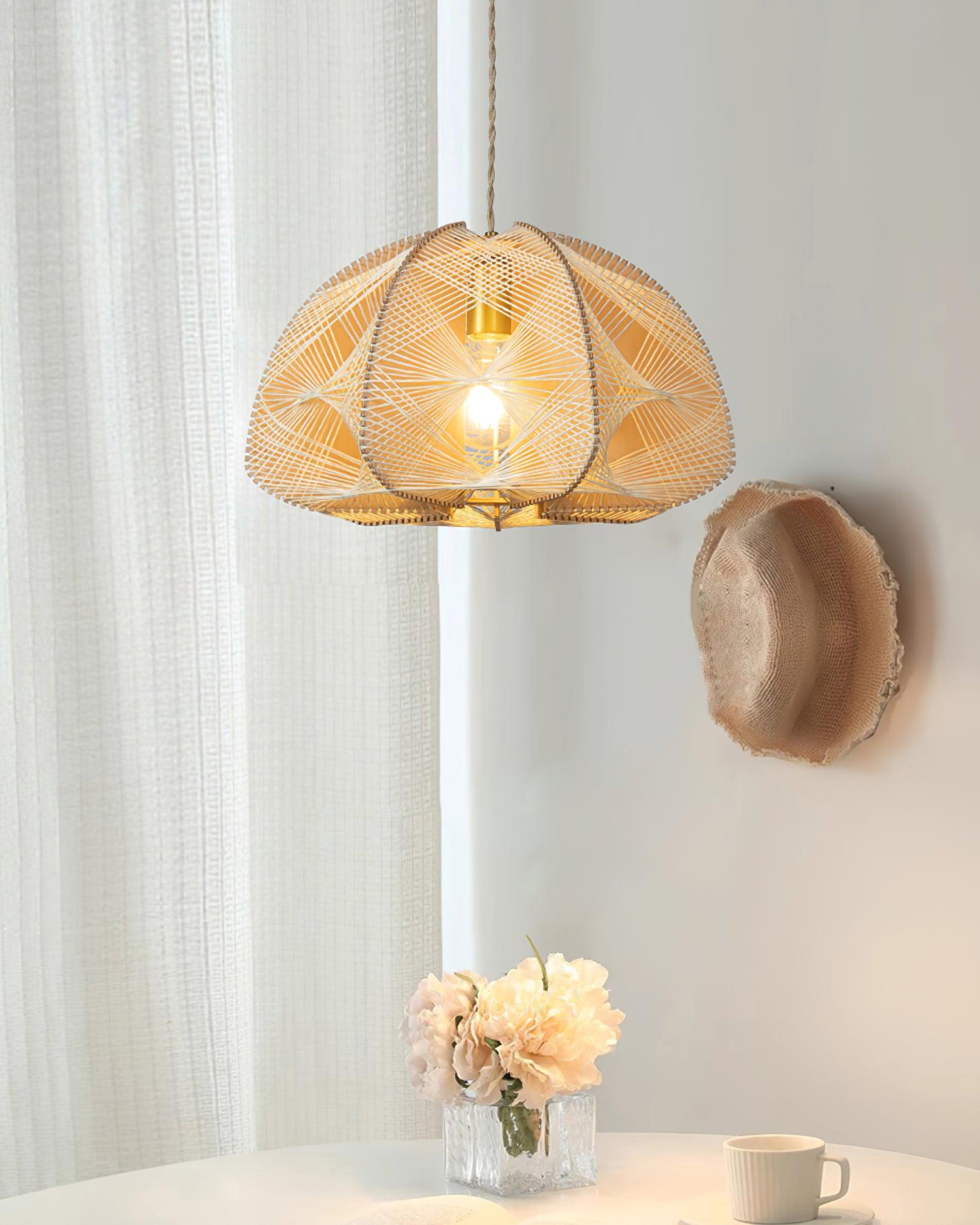 Surya Handwoven Dome Pendant Lamp - Letslighting