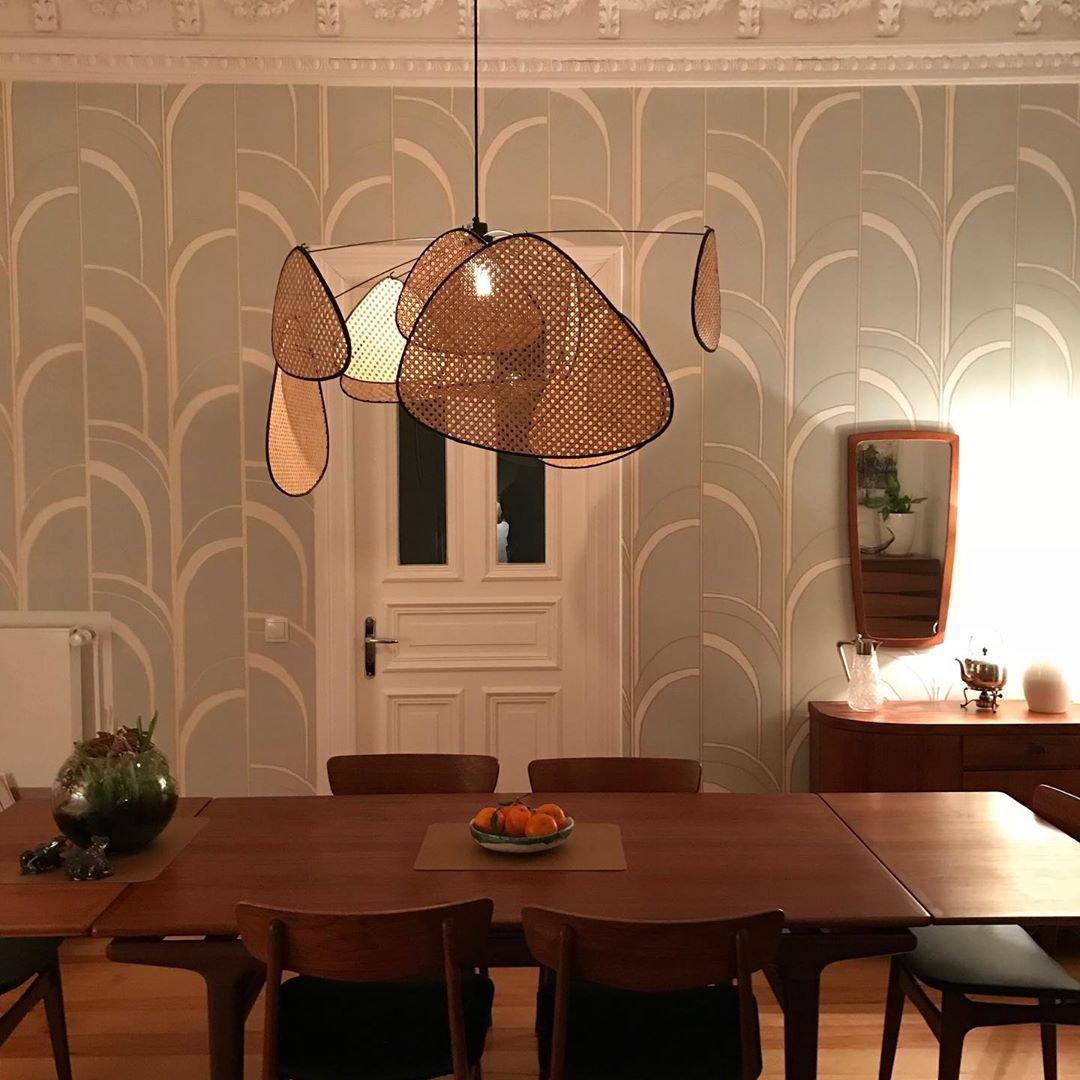 Lustra Pendant Light Rattan Swag Industrial - Letslighting