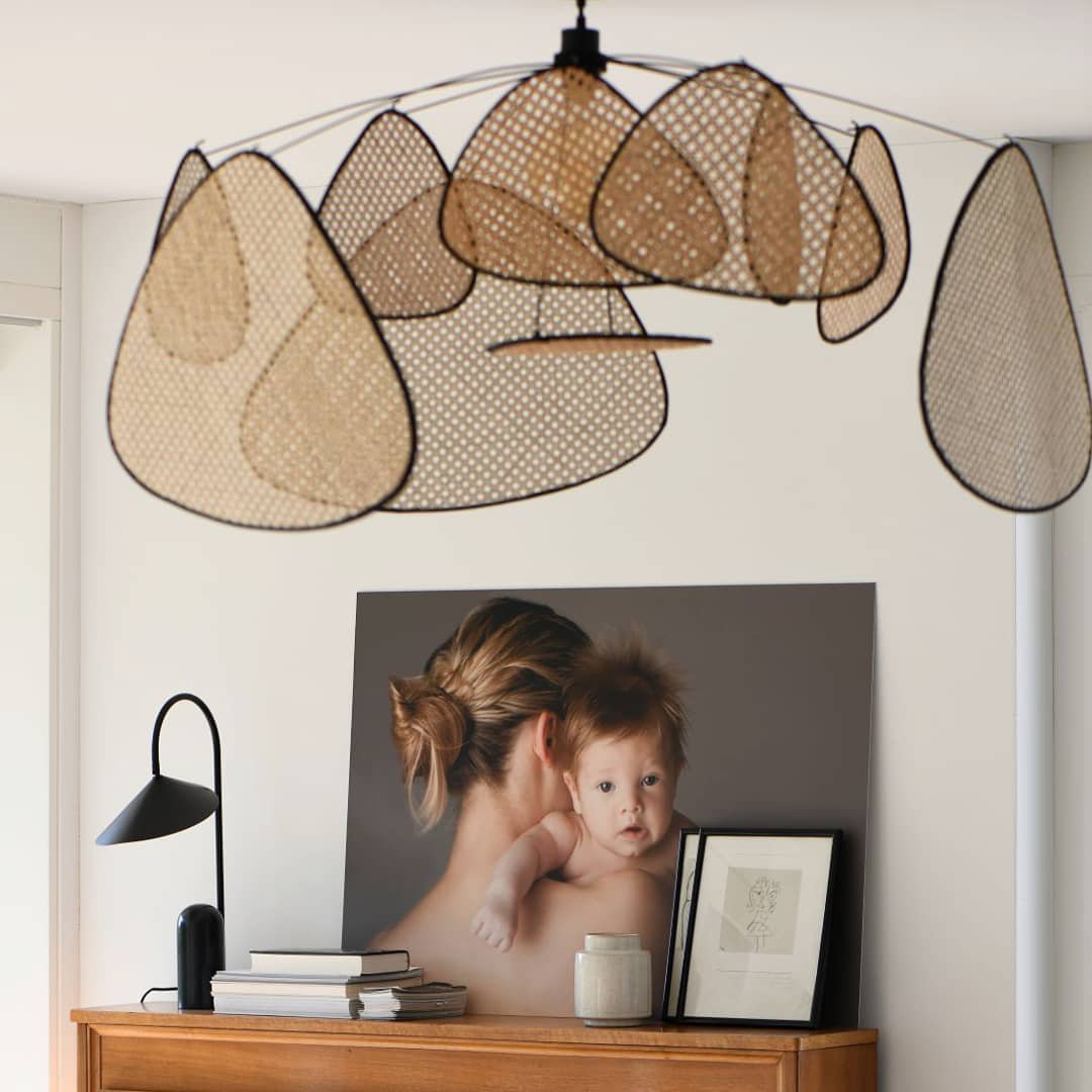 Lustra Pendant Light Rattan Swag Industrial - Letslighting
