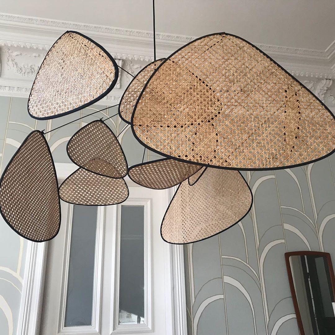 Lustra Pendant Light Rattan Swag Industrial - Letslighting