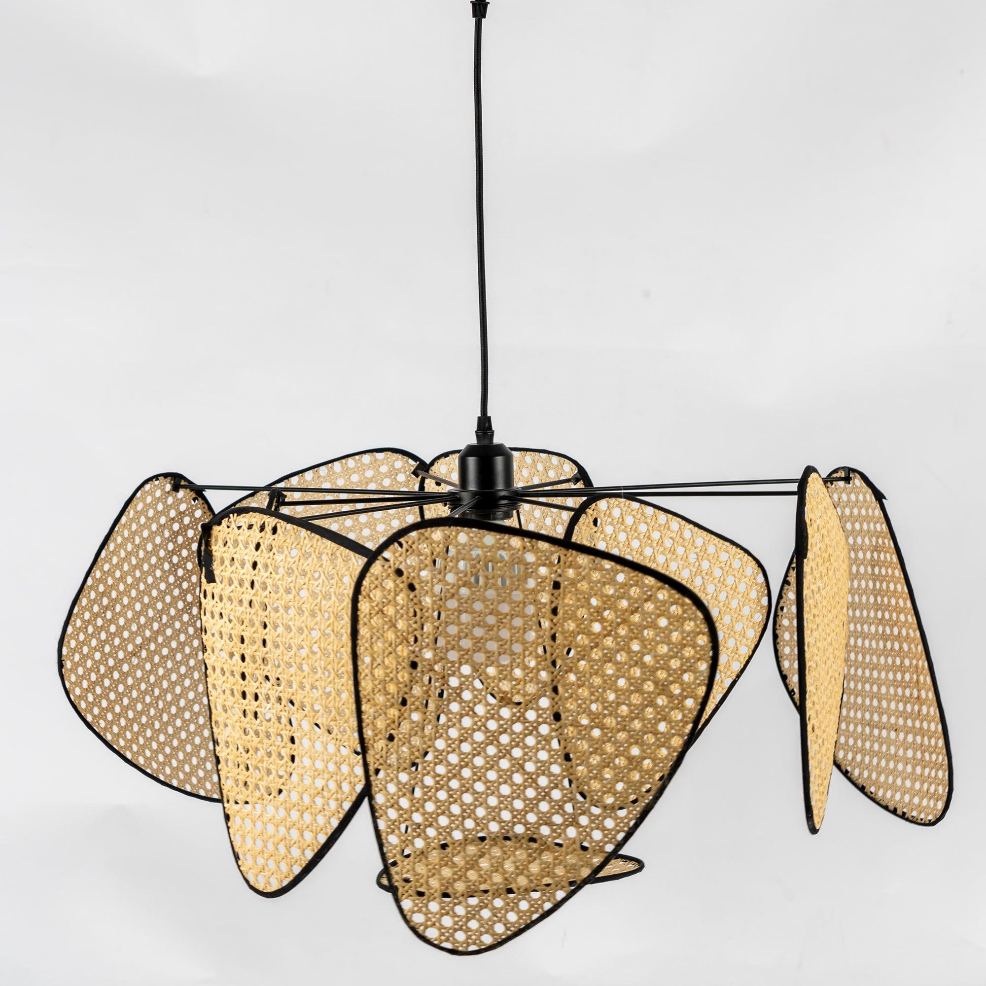 Lustra Pendant Light Rattan Swag Industrial - Letslighting