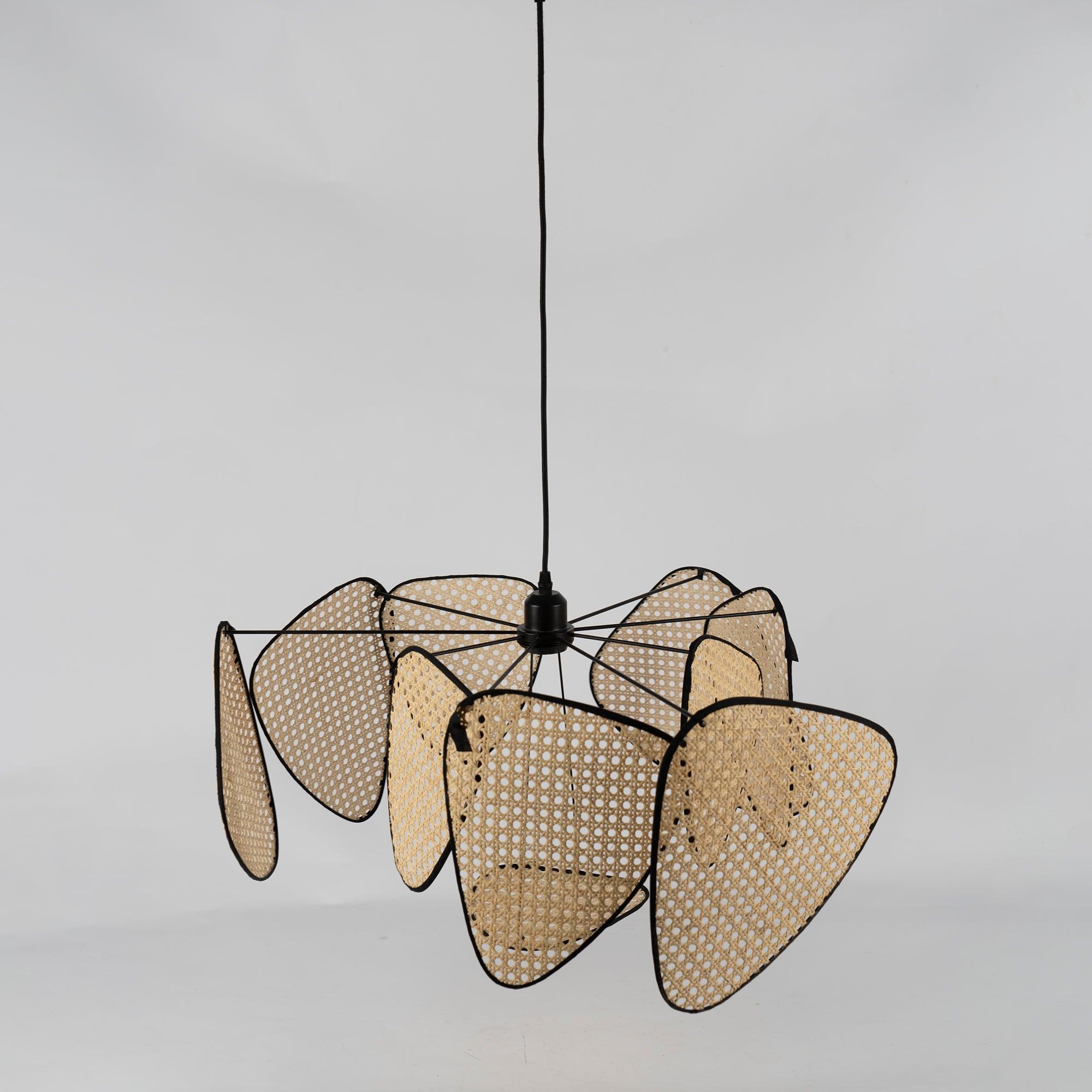 Lustra Pendant Light Rattan Swag Industrial - Letslighting