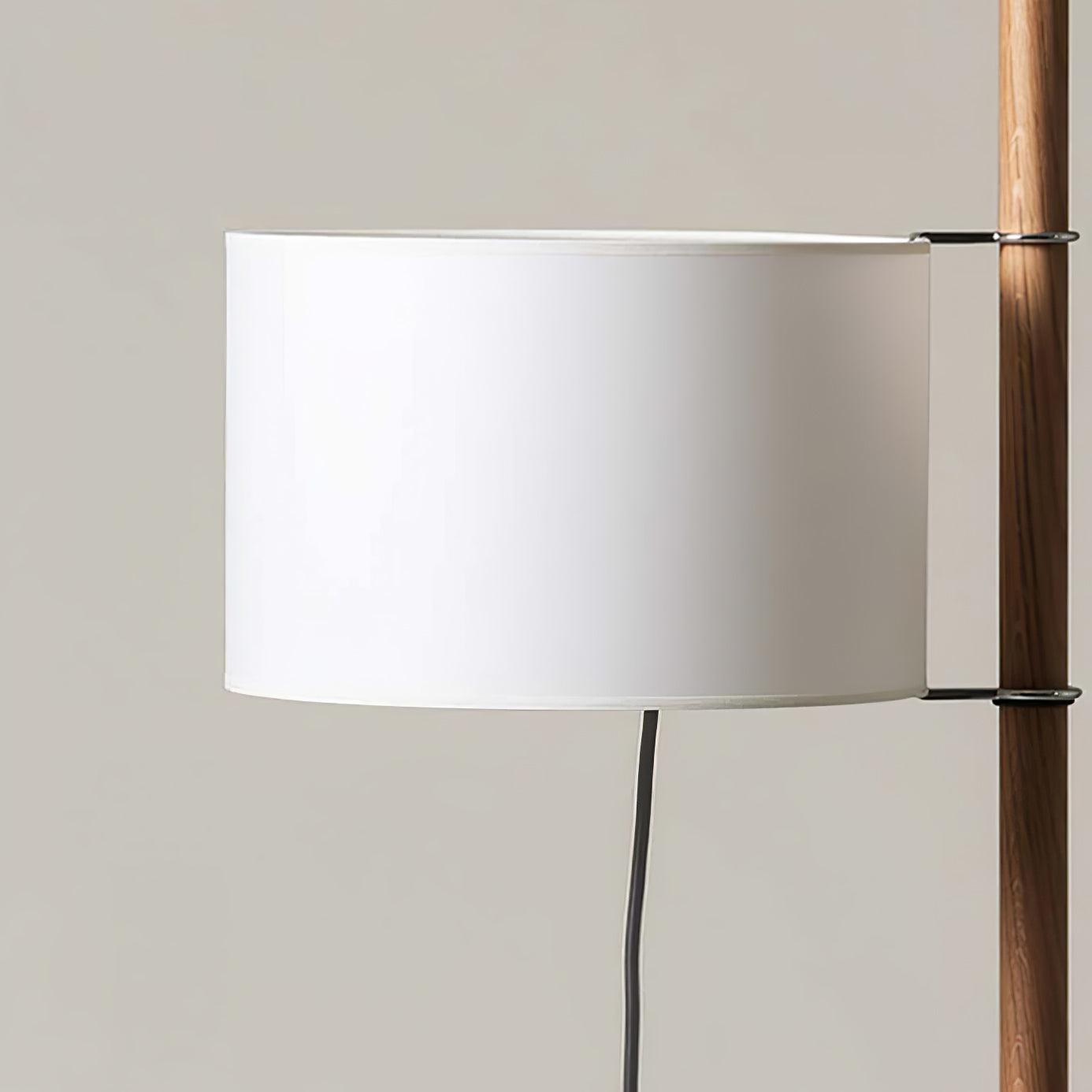 Terenzo Wood Fabric Floor Lamp - Letslighting