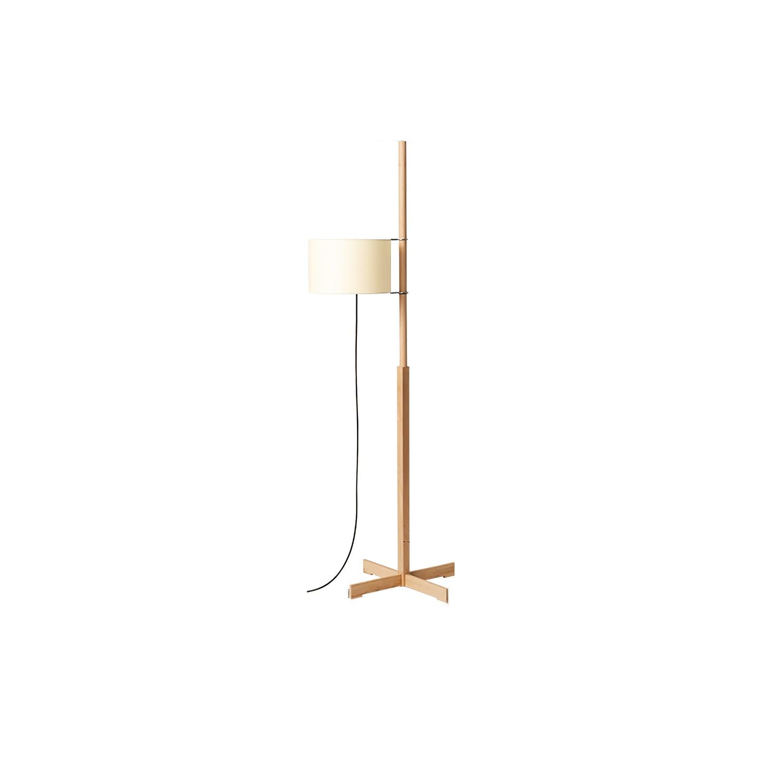 Terenzo Wood Fabric Floor Lamp - Letslighting