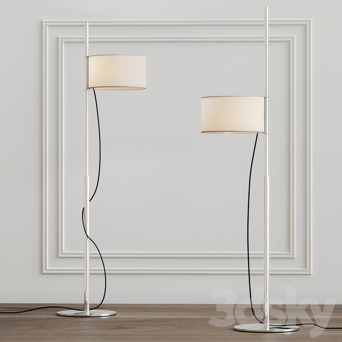 Terenzo Wood Fabric Floor Lamp - Letslighting