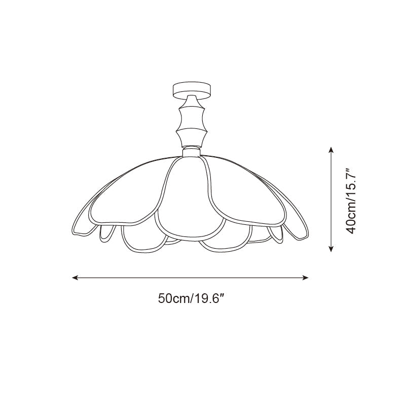 Swanpetal Ceiling Light - Letslighting