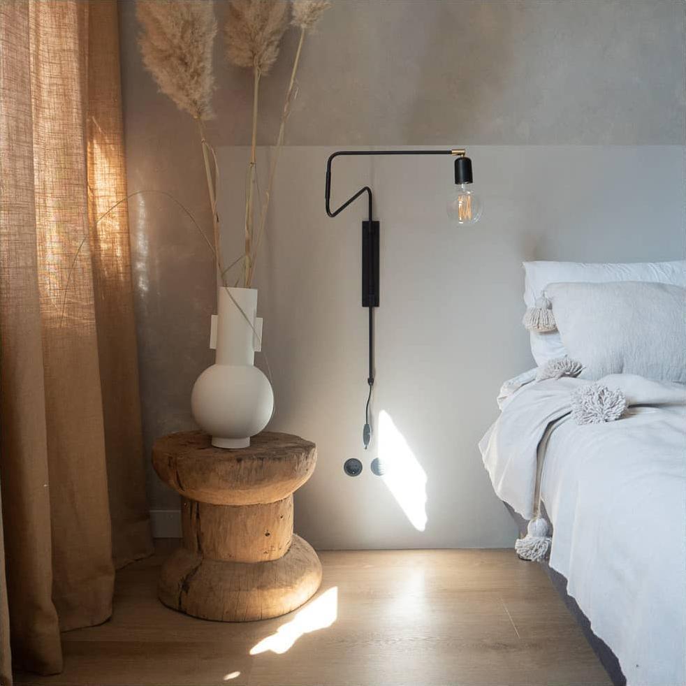 Elsoreth Modern Minimalist Swing Wall Lamp - Letslighting