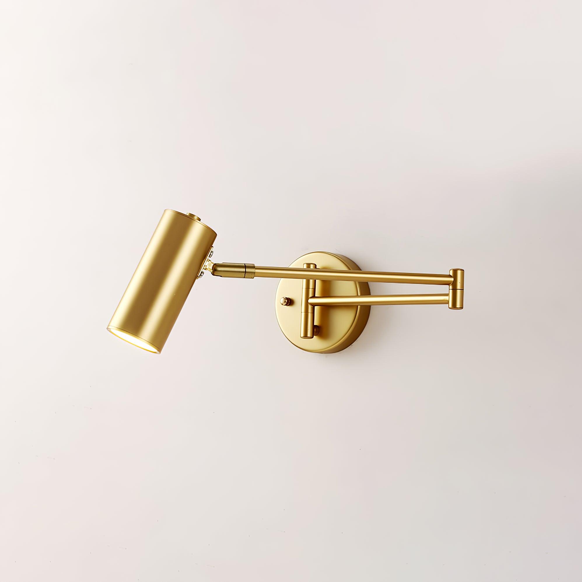 Lustra Wall Sconce Brass Swing Arm Adjustable - Letslighting