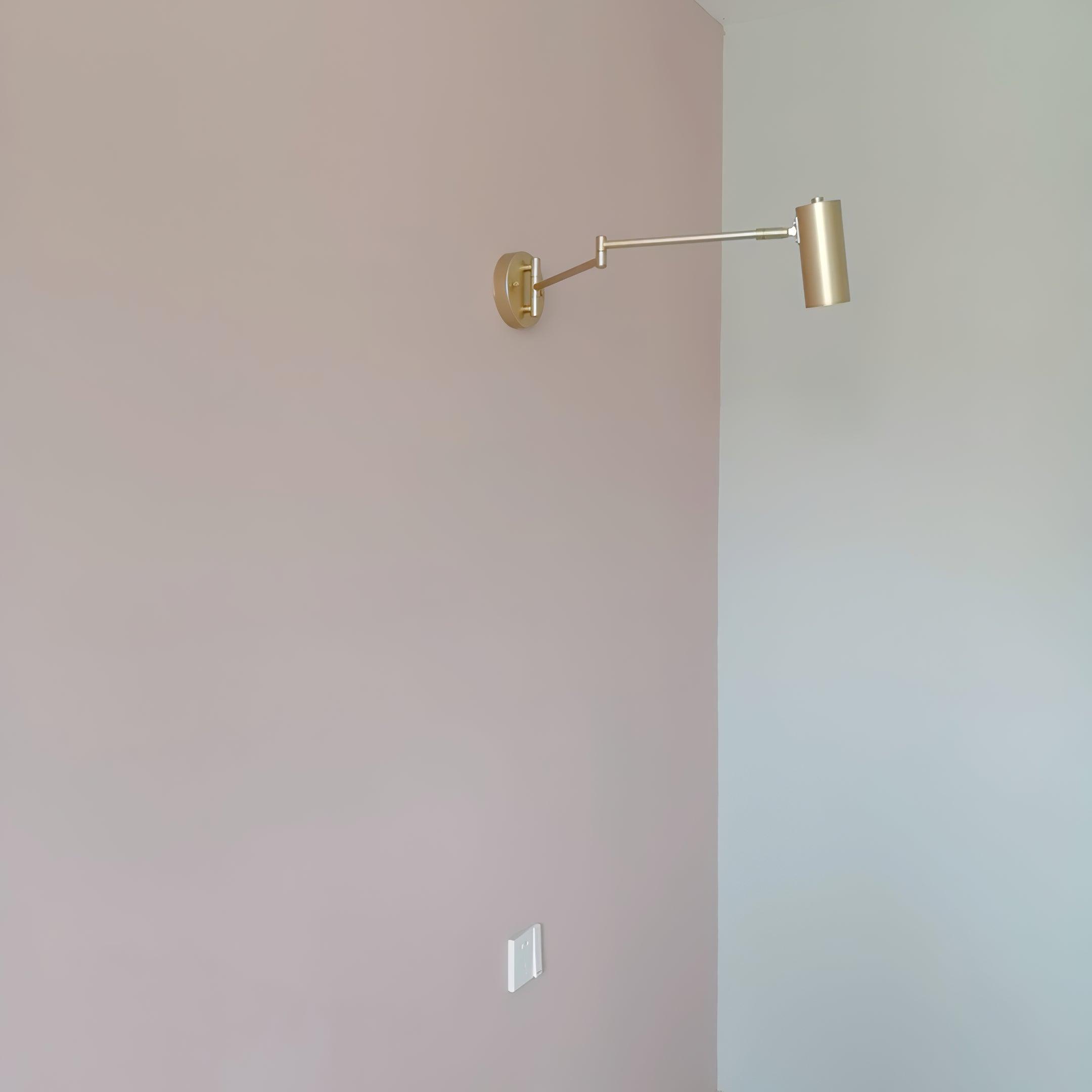 Lustra Wall Sconce Brass Swing Arm Adjustable - Letslighting