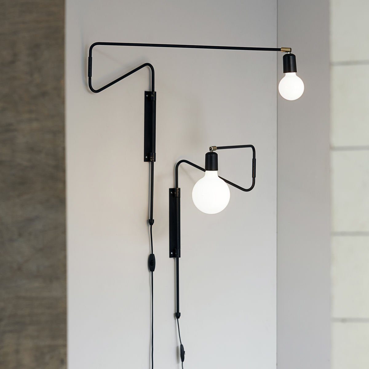 Ersora Modern Minimalist Swing Plug-in Wall Lamp - Letslighting