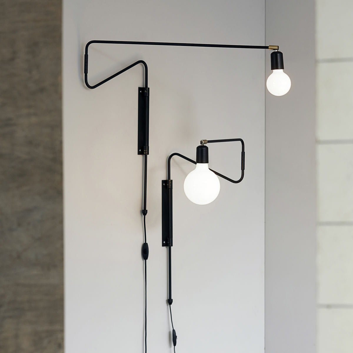 Elsoreth Modern Minimalist Swing Wall Lamp - Letslighting