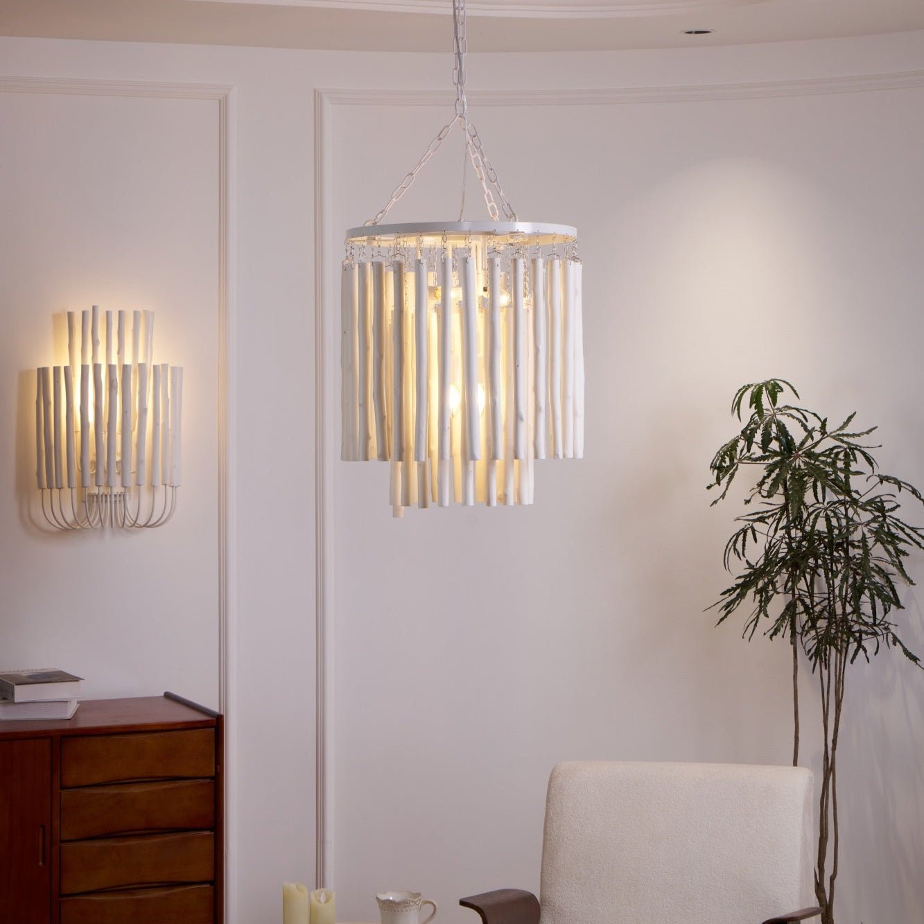 Nyphaiel Postmodern Luxury Wood Chandelier - Letslighting