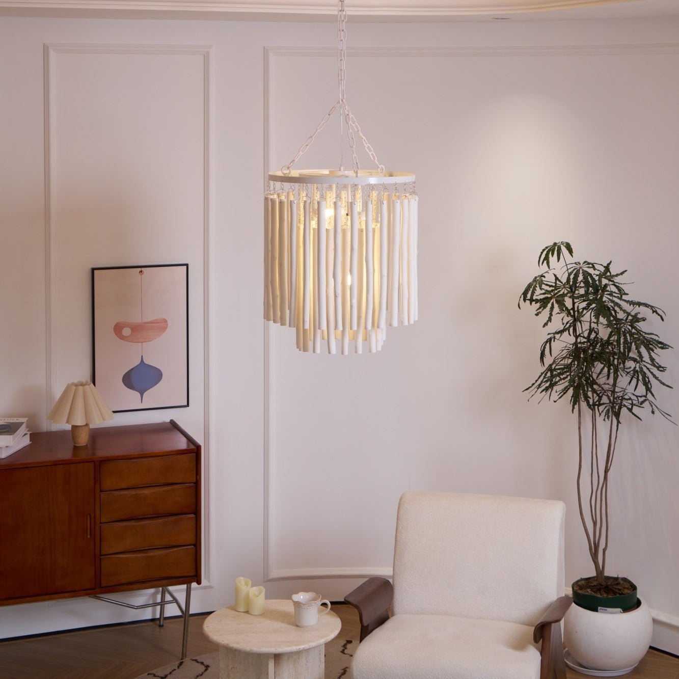 Nyphaiel Postmodern Luxury Wood Chandelier - Letslighting