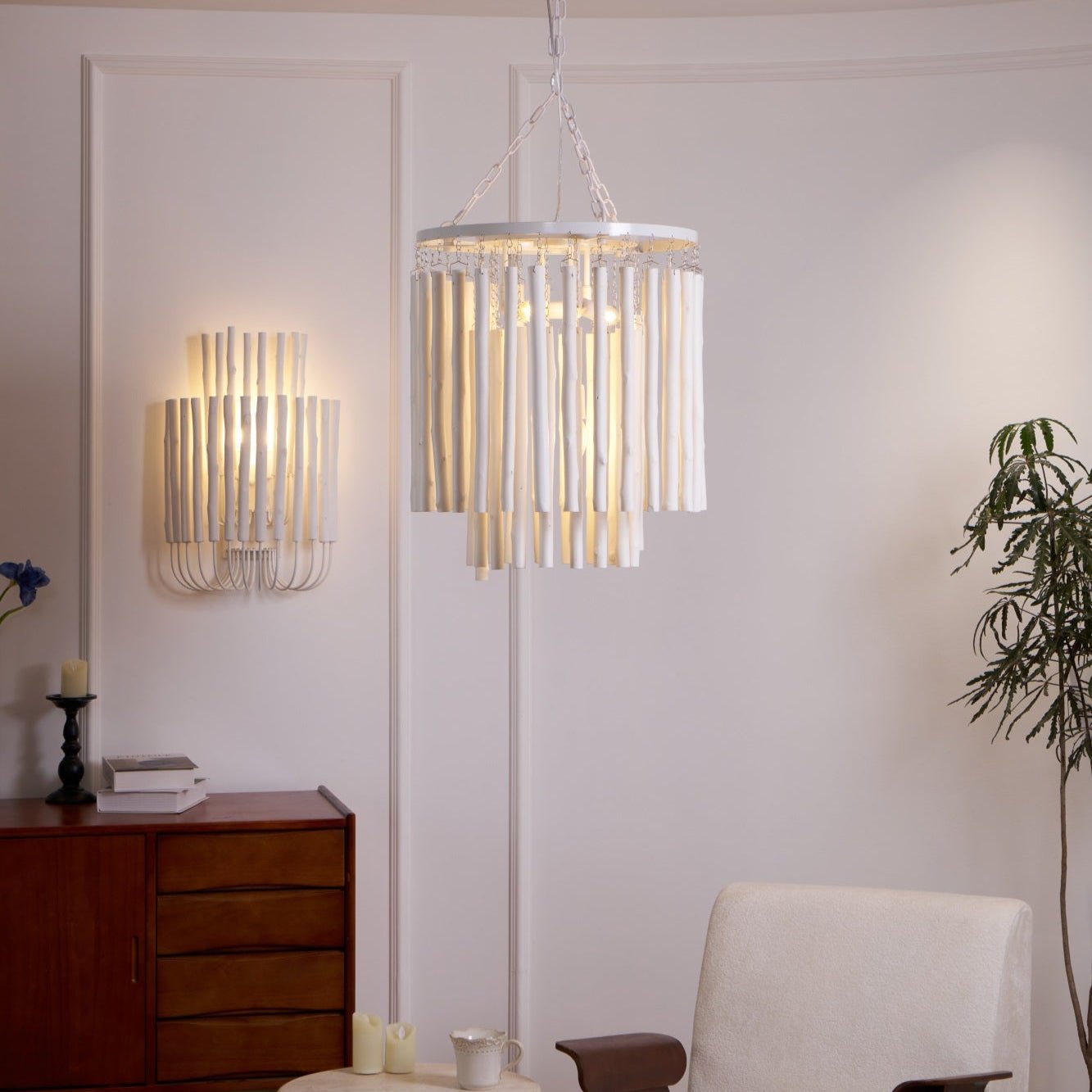 Nyphaiel Postmodern Luxury Wood Chandelier - Letslighting