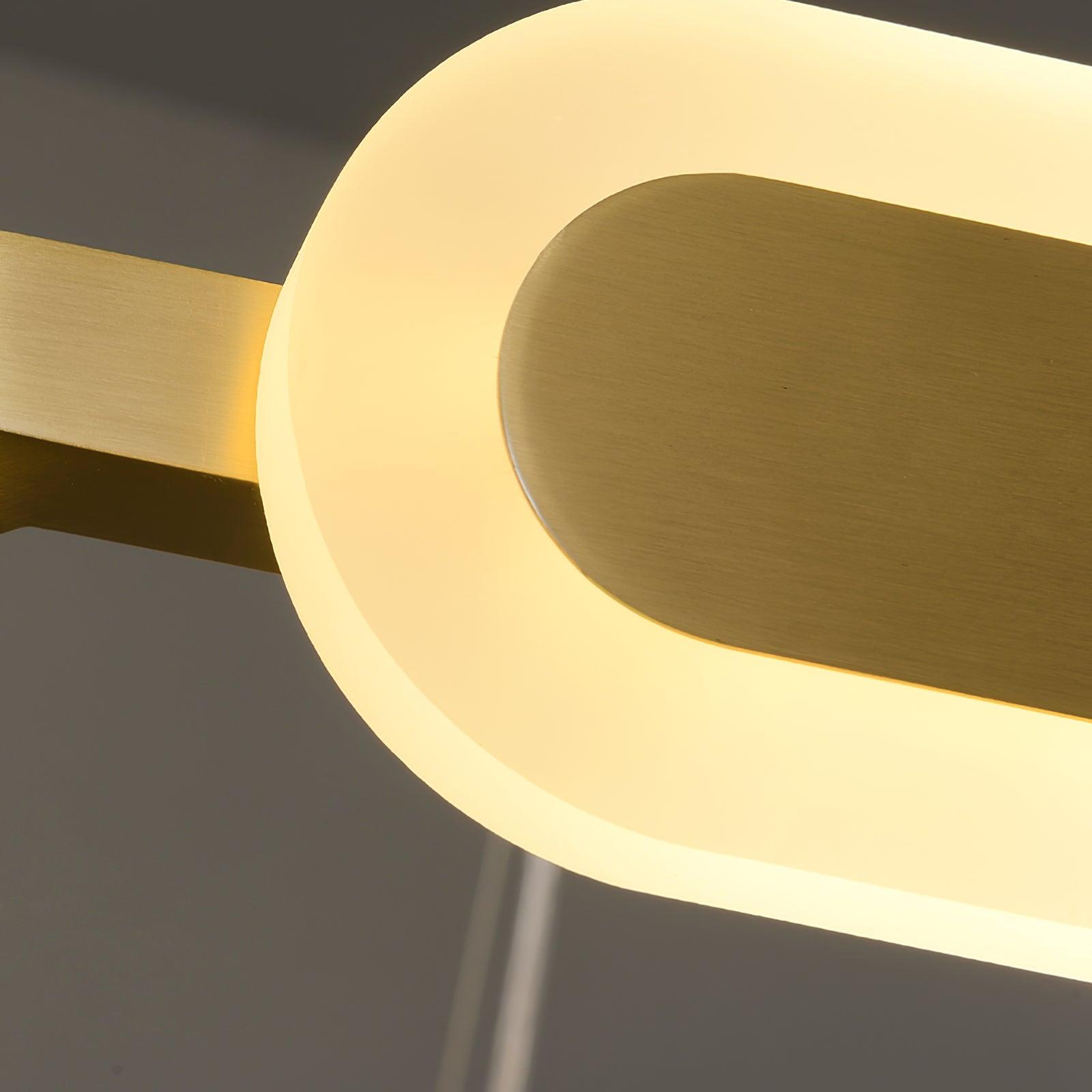 Lustra Chandelier Geometric Brass Ring - Letslighting