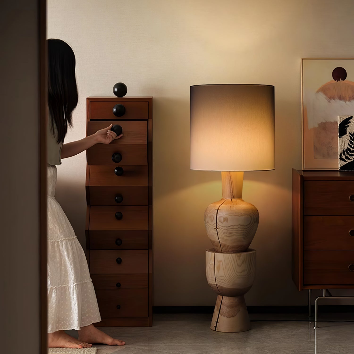 Ulvinir Wooden Table Lamp - Blowlighting