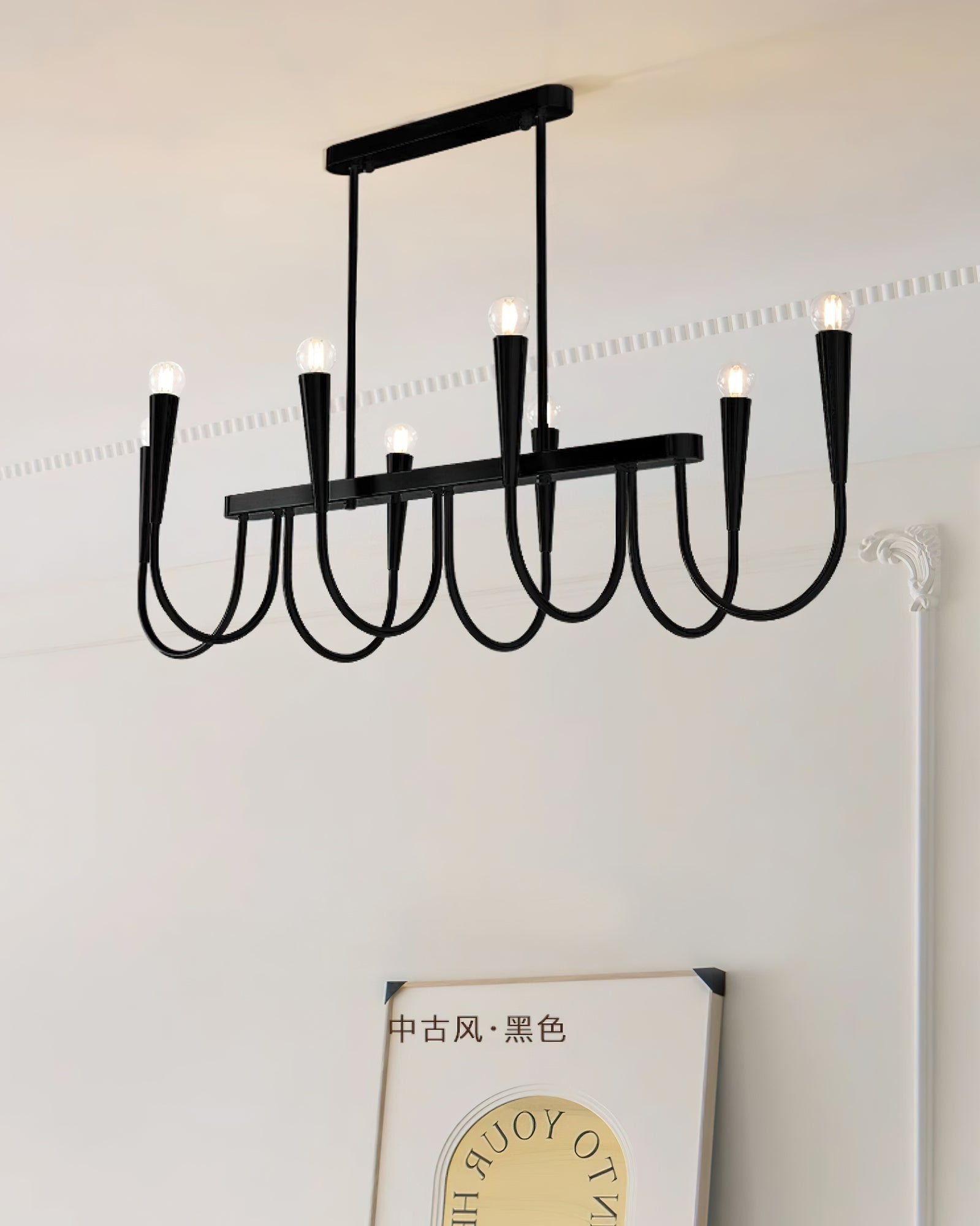 Lustra Chandelier Gold Symphony Curved Elegant - Letslighting