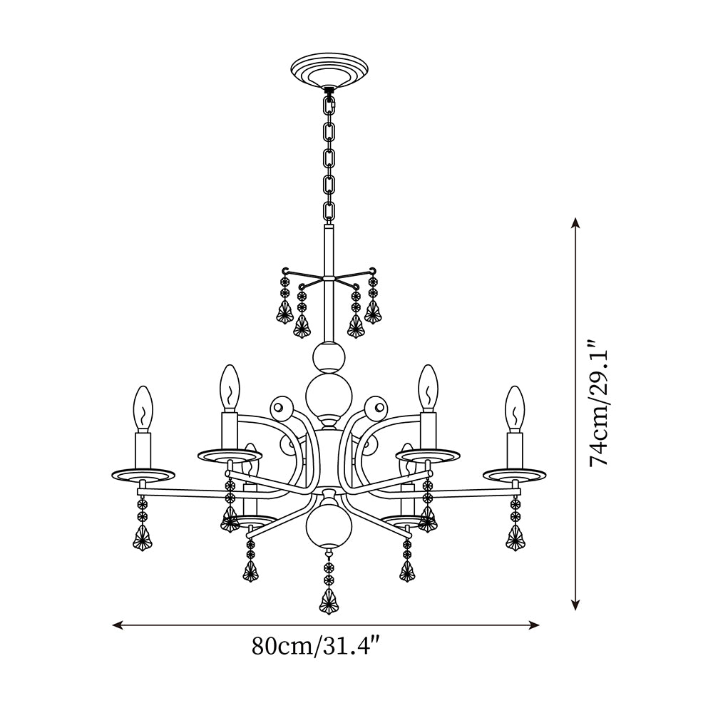 Candelabra Vintage Chandelier - Letslighting