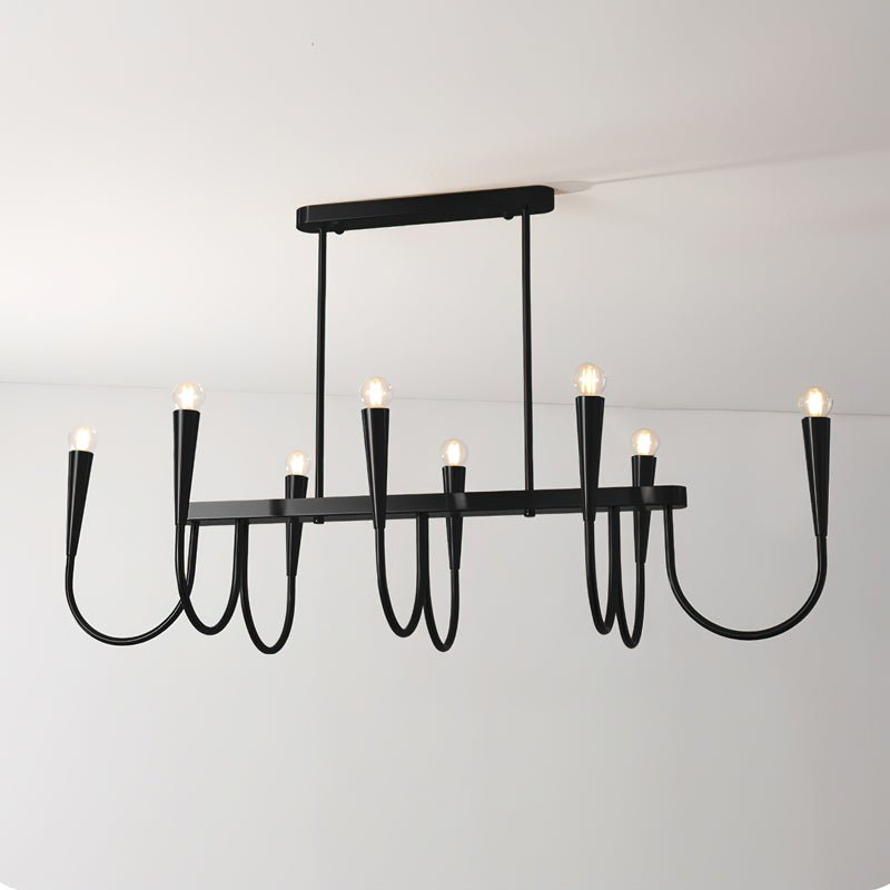Lustra Chandelier Gold Symphony Curved Elegant - Letslighting