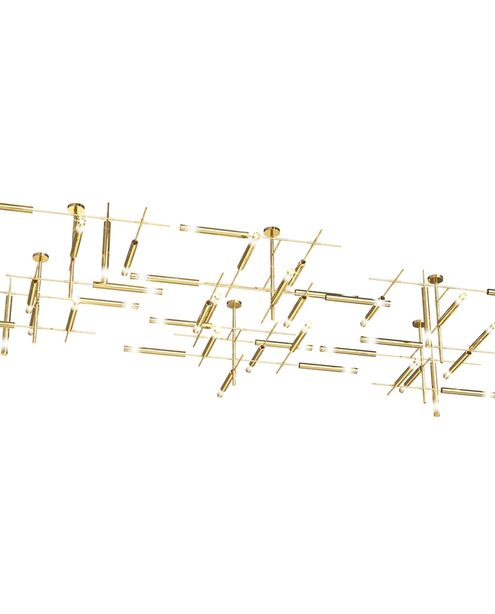 Ovynira Gold Rod Chandelier - Letslighting