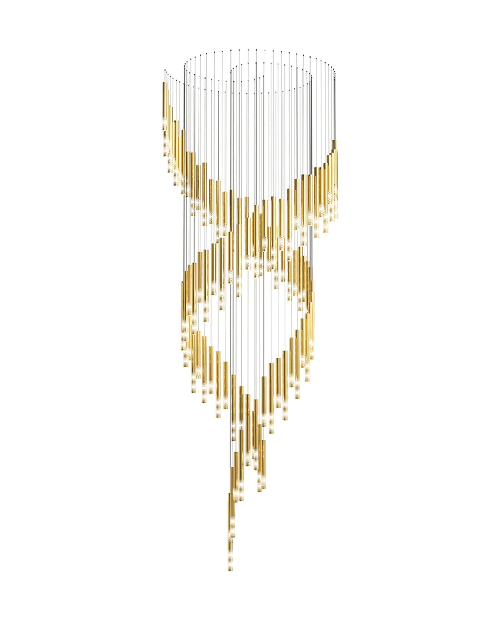 Ovynira Gold Rod Chandelier - Letslighting
