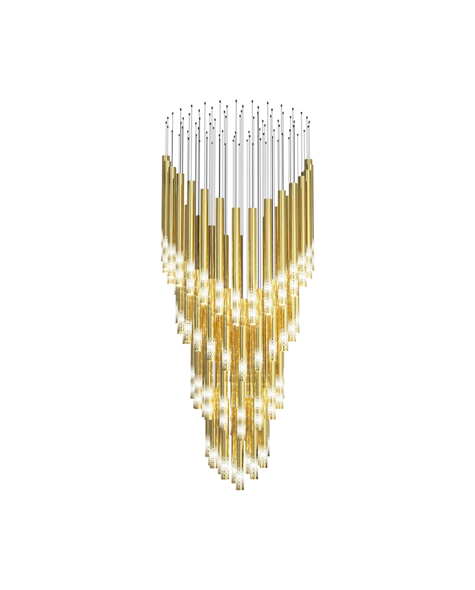 Ovynira Gold Rod Chandelier - Letslighting