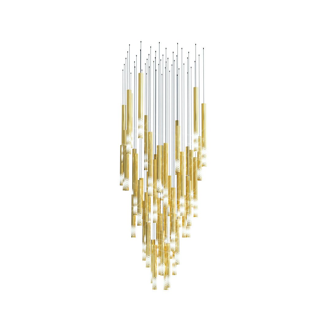 Ovynira Gold Rod Chandelier - Letslighting