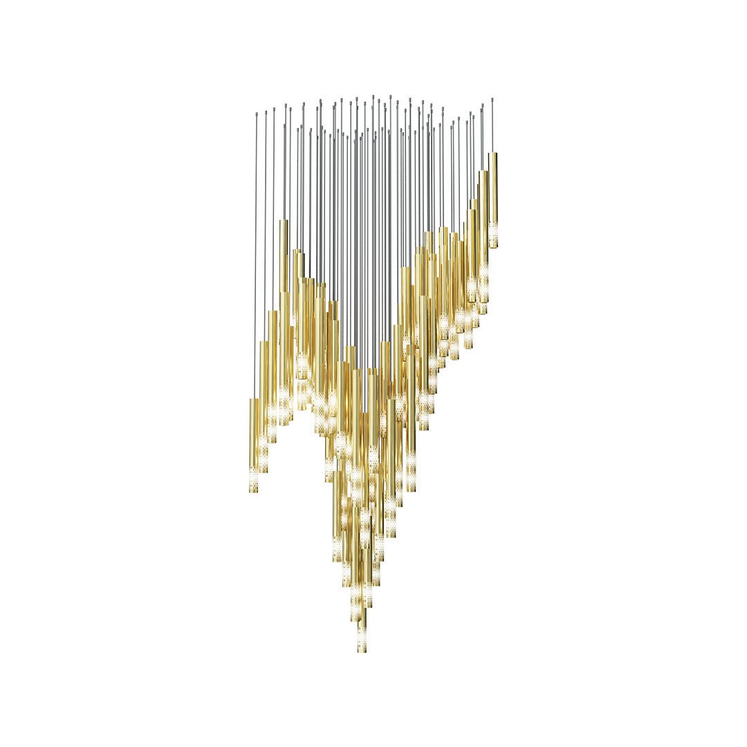 Ovynira Gold Rod Chandelier - Letslighting