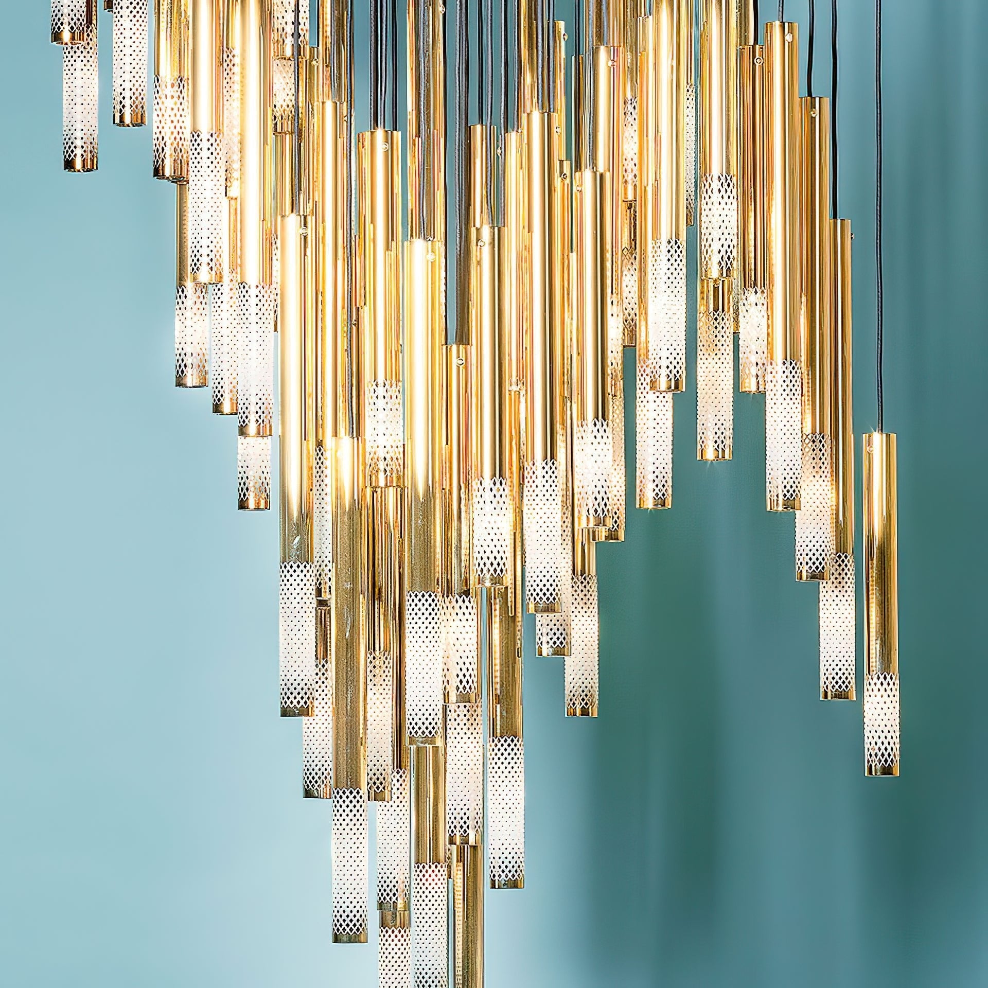 Ovynira Gold Rod Chandelier - Letslighting