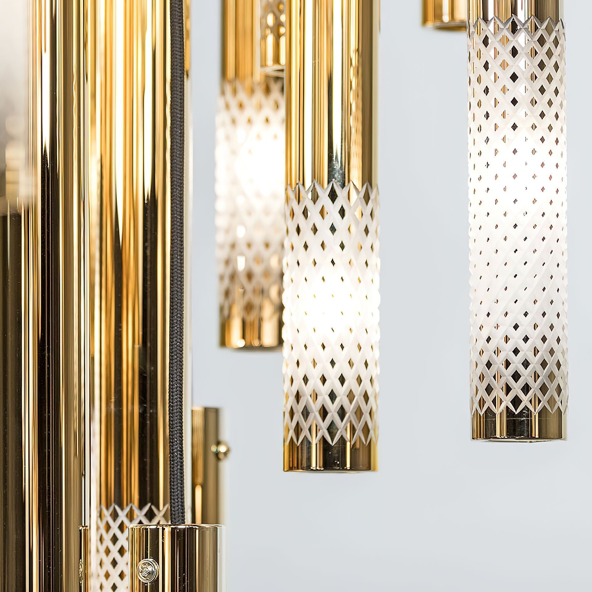 Ovynira Gold Rod Chandelier - Letslighting