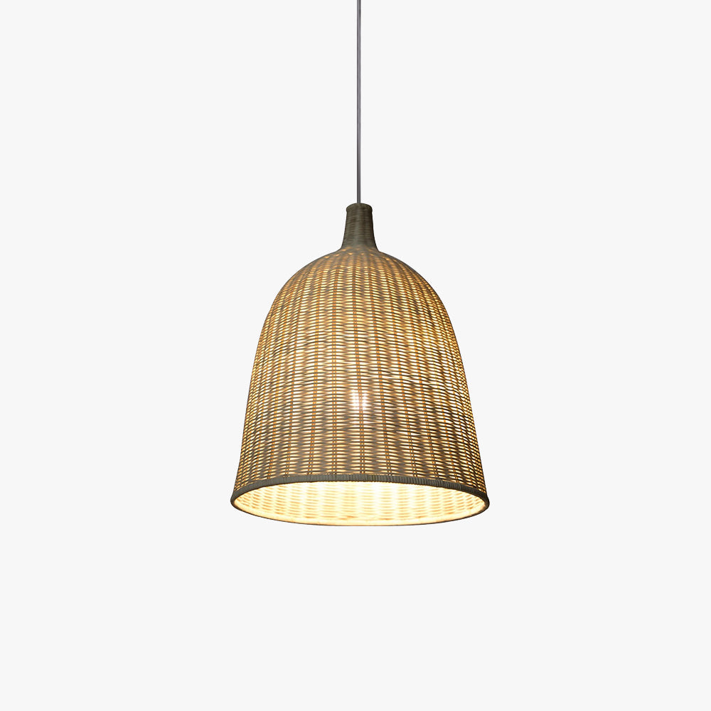 Ritta Modern Rattan Pendant Light Over Dining Table/Bedroom - Letslighting