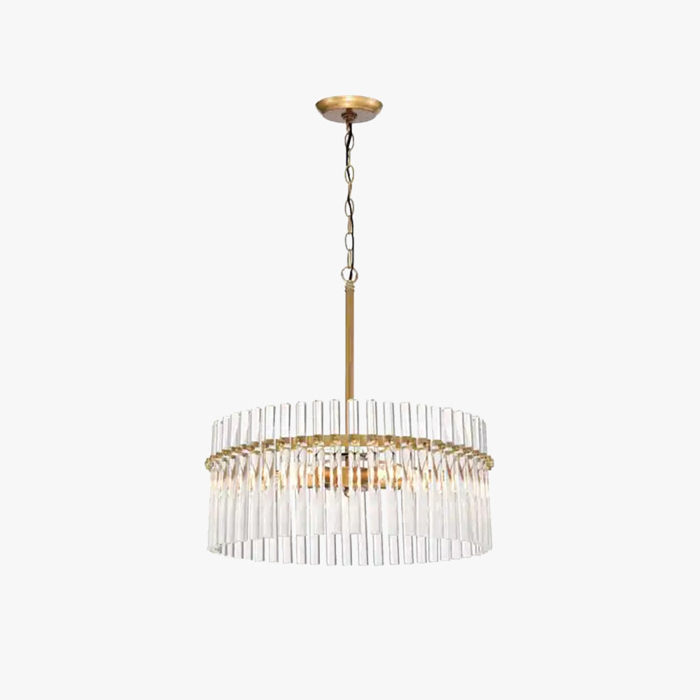 Kristy Modern Ring LED Pendant Lights Clear Glass Brass Living Room/Badroom - Letslighting