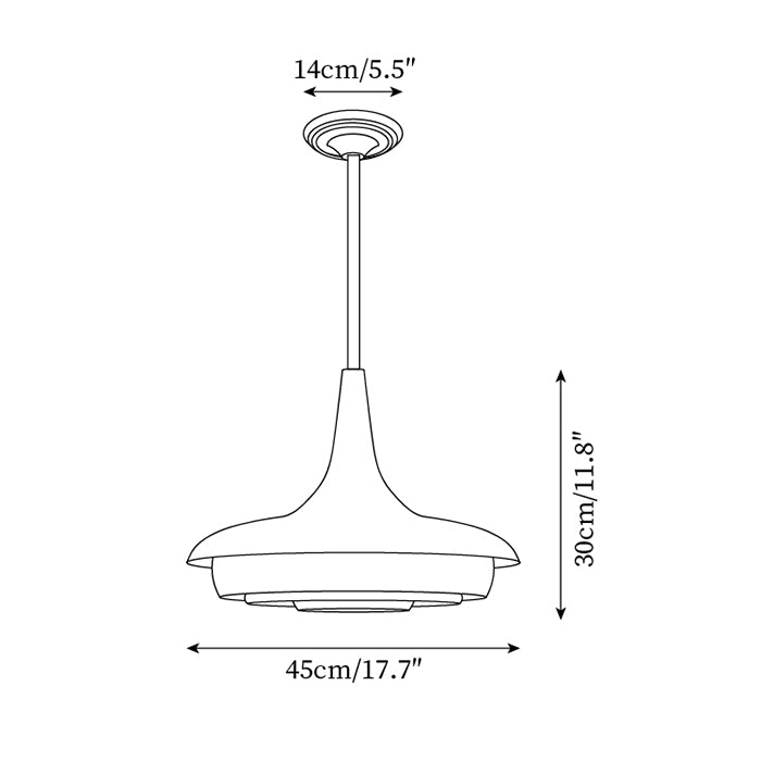 Tabit Pendant Lamp Aged Brass Layered Glass - Letslighting