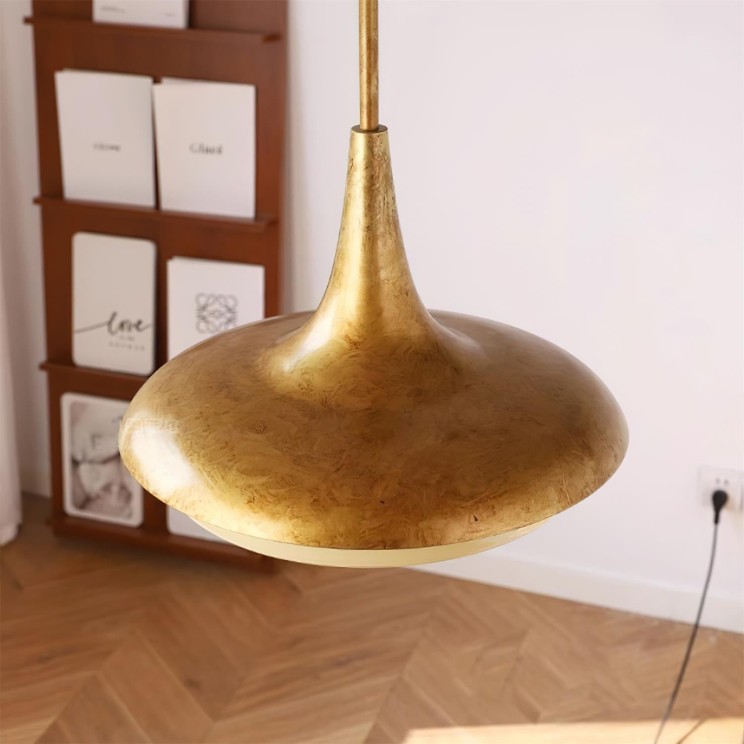 Tabit Pendant Lamp Aged Brass Layered Glass - Letslighting