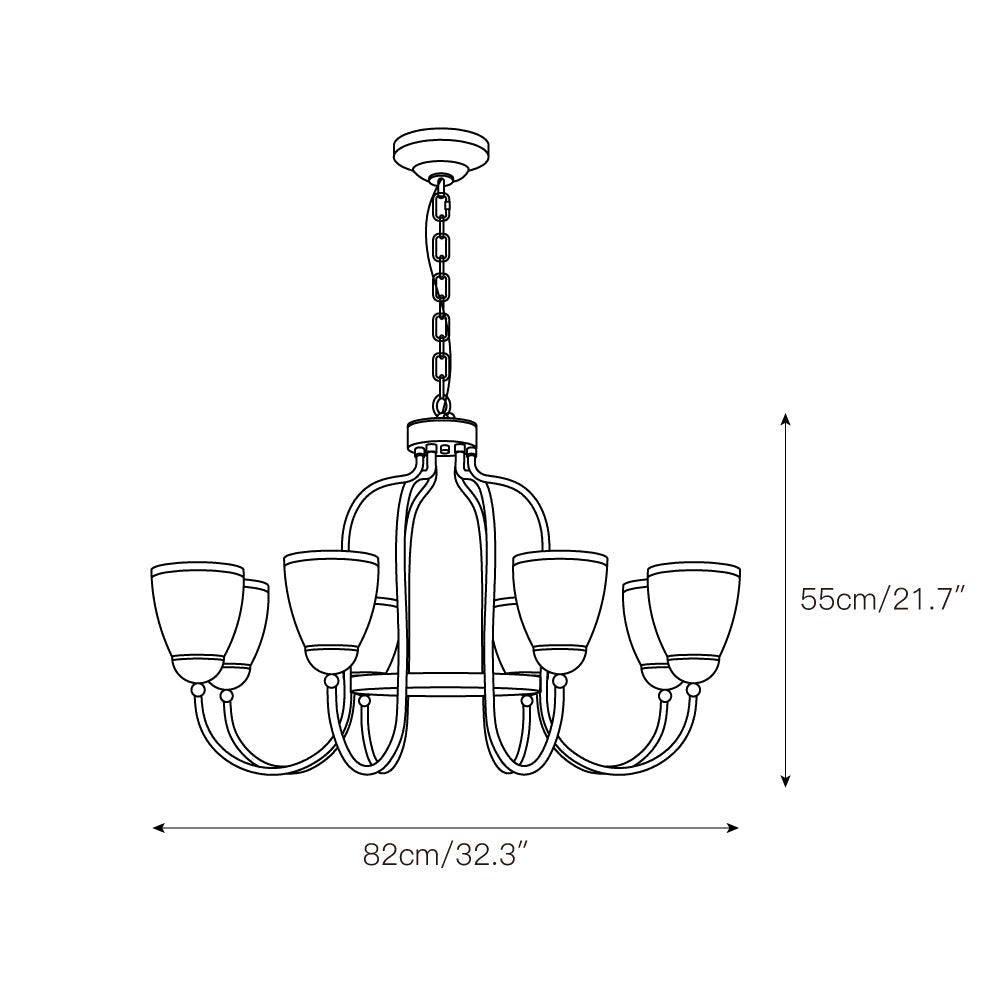 Caraeara Postmodern Luxury Glass Chandelier - Letslighting