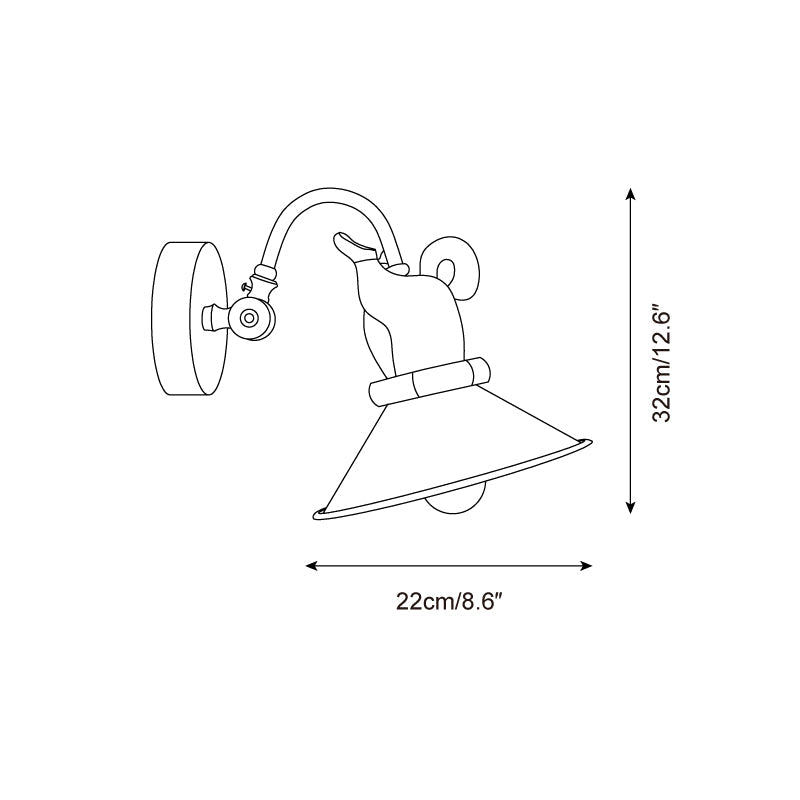 Taily Wall Lamp Dog Diving - Letslighting