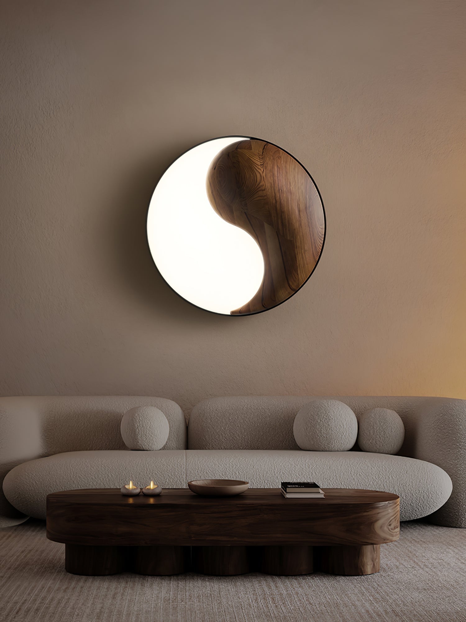 Ivelor Modern Minimalist Balance Wood Ceiling Light - Letslighting