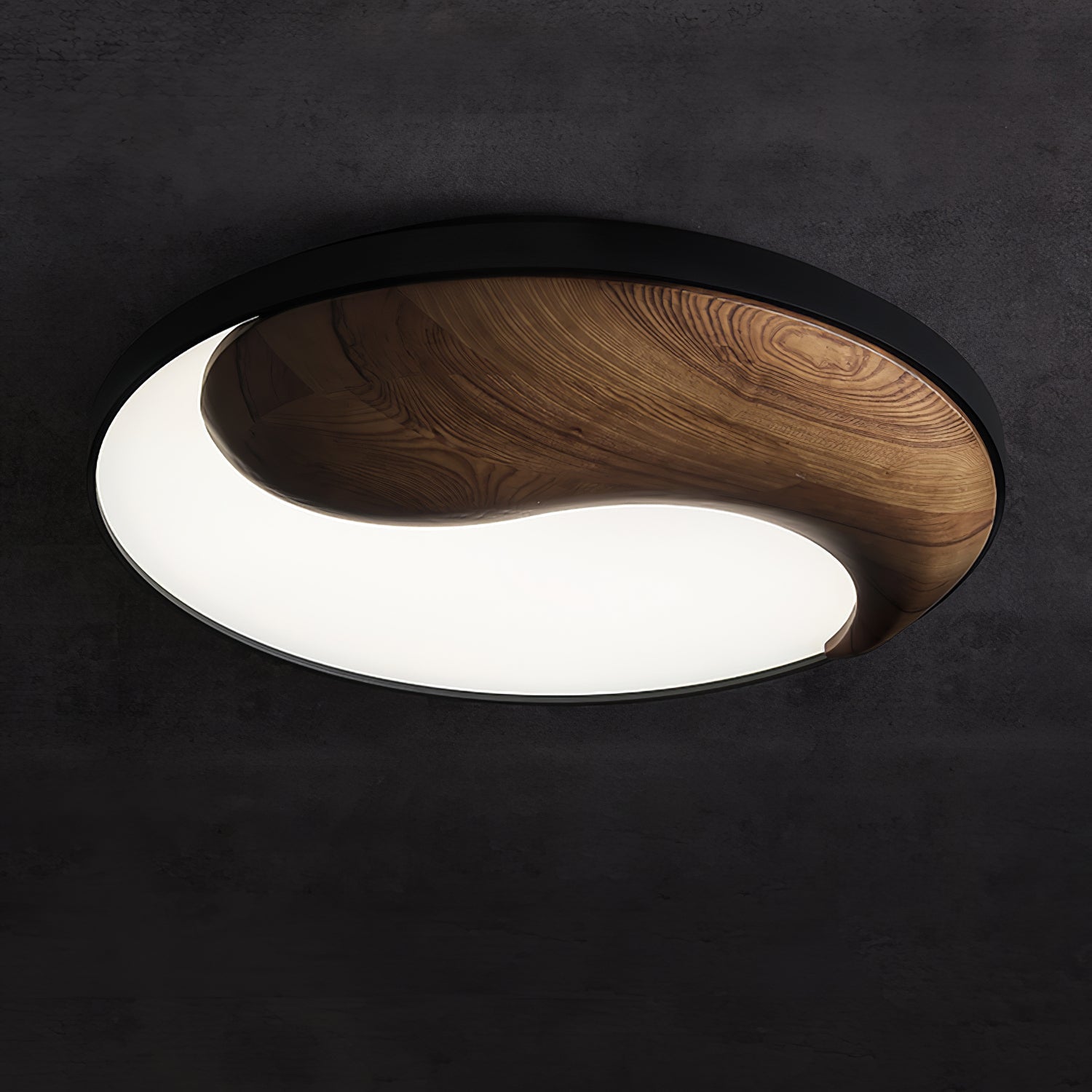 Ivelor Modern Minimalist Balance Wood Ceiling Light - Letslighting