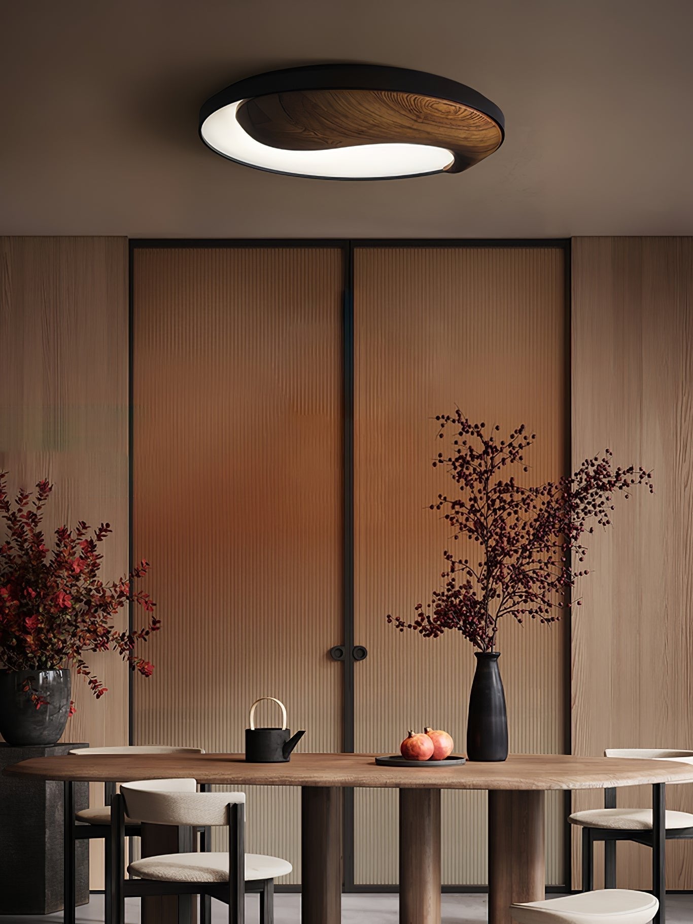 Ivelor Modern Minimalist Balance Wood Ceiling Light - Letslighting