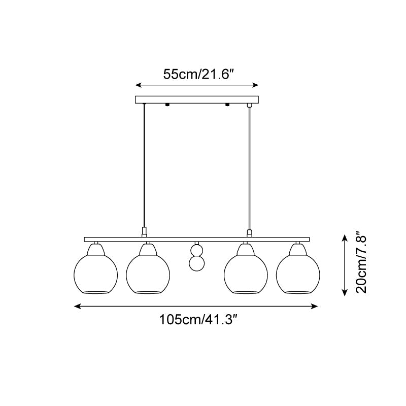 Amara Hand-blown Glass Chandelier - Letslighting