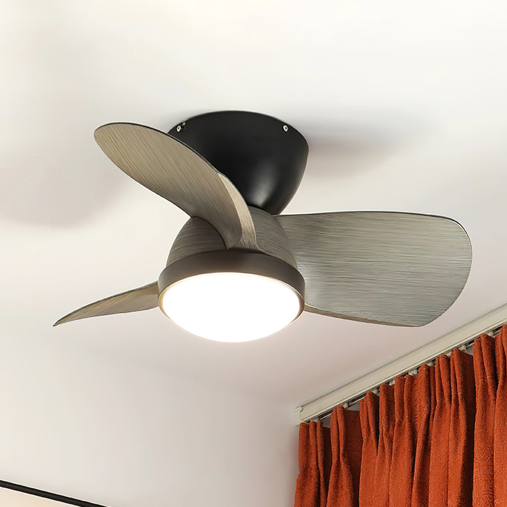 Talaya Ceiling Fan Light Wooden Blades Modern Bedroom - Letslighting